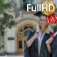 Graduand Woman in Mantle Shows Her Thumb Holding - VideoHive Item for Sale