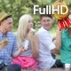 Young People Eating and Drinking on a Lawn - VideoHive Item for Sale