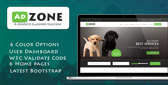 AdZone – A Complete Classified Solution HTML Template + RTL