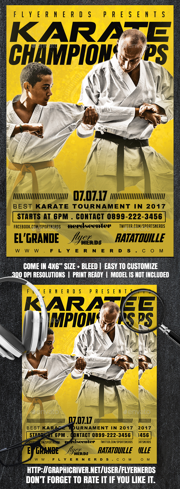 Karate Flyer Graphics Designs Templates From Graphicriver