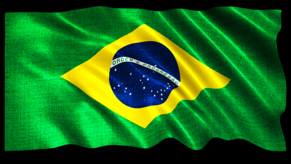 Brazil Flag Loop Animation
