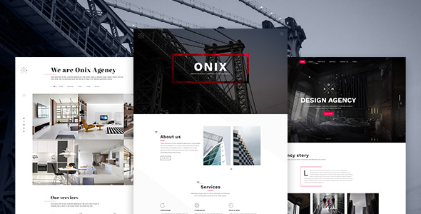 Onix - Multi Purpose Architecture / Interior / Portfolio PSD Template
