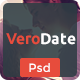 VeroDate - Dating Social Network Website PSD Template - ThemeForest Item for Sale