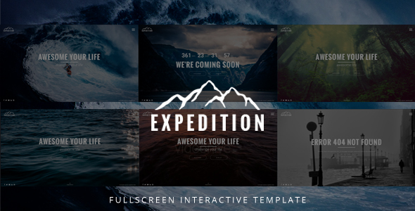 Expedition Fullscreen Interactive Template
