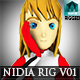 Nidia Rig v01 - Female Model Rigged -  Maya - 3DOcean Item for Sale