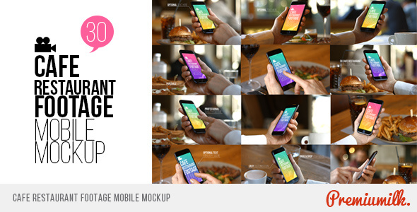 Cafe Restaurant Footage Mobile Mockup alt
