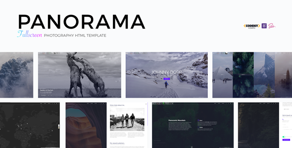 PANORAMA - Fullscreen Photography HTML Template