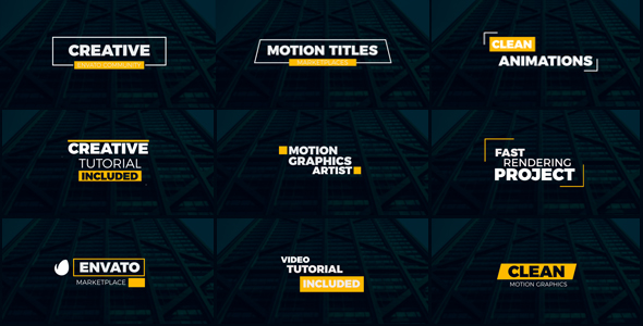 Minimal Titles 02 alt