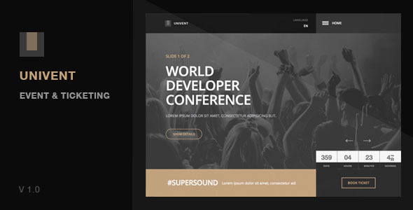 Univent | Event Landing Page & Ticketing
