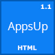 AppsUp - App Landing HTML Template - ThemeForest Item for Sale