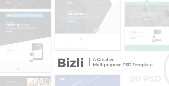 Bizli - Creative Multipurpose PSD Template