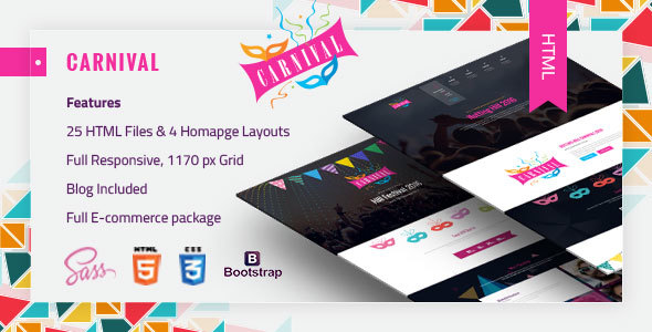 Carnival - Material Event HTML5 Template