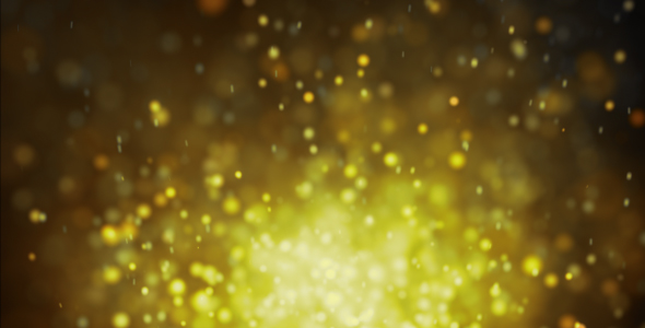 Cinematic Gold Particles 01
