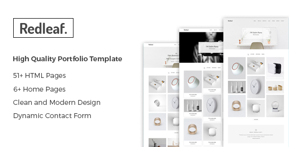 Redleaf - Minimal Portfolio HTML Template