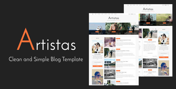 Artistas - Clean and Simple Blog Template