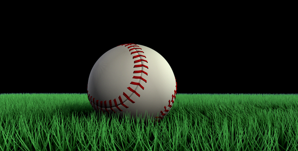 Rolling Baseball Over Grass