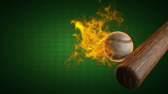 Burning Baseball Ball alt