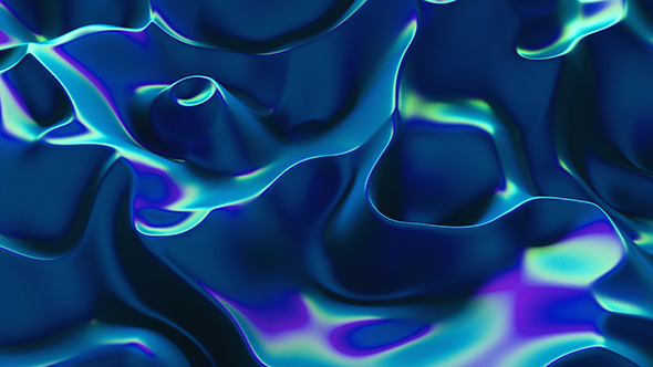 Blue Abstract Liquid