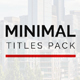 Minimal Titles 2 - VideoHive Item for Sale