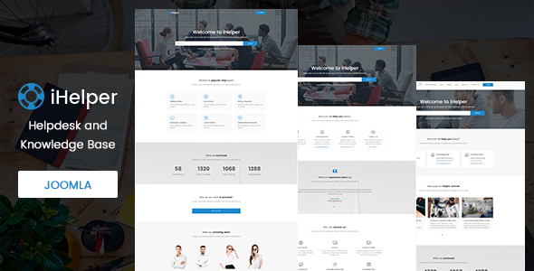 iHelper - Helpdesk and Knowledge Base Joomla Template