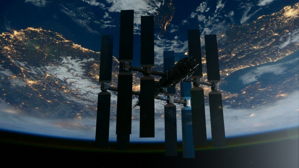 International Space Station Orbiting Earth alt