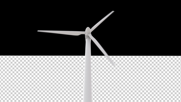 Wind Power Plant  with an Alpha Channel