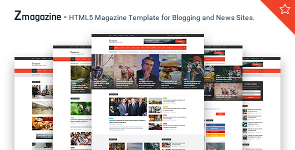 Zmagazine - News, Magazine & Blog HTML Template