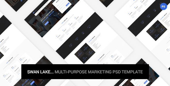 Swan Lake - Marketing PSD Template