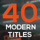 40 Modern Titles & Lower Thirds - VideoHive Item for Sale