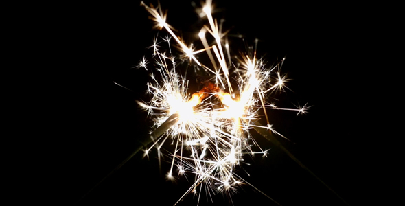 Crossed Firework Sparklers