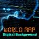 World Map Technology Digital Background - VideoHive Item for Sale
