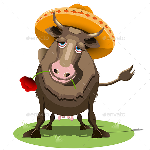 Cow in a Sombrero