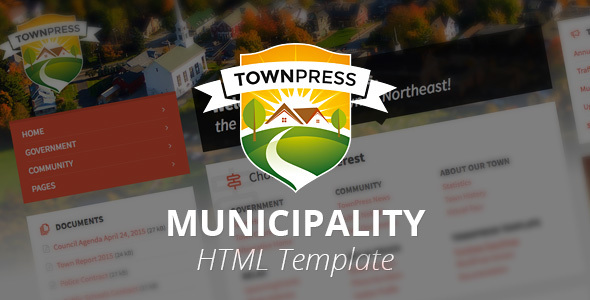 TownPress - Municipality HTML Template