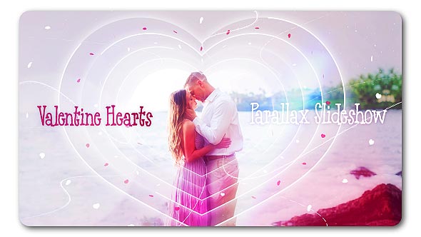 Valentine Hearts | Parallax Slideshow alt