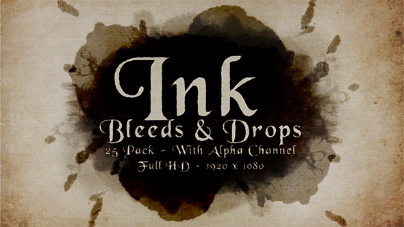 Ink Bleeds & Drops - 25 Pack