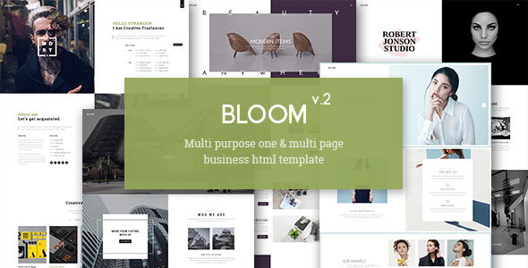 Bloom - One & Multi Page Business HTML Template