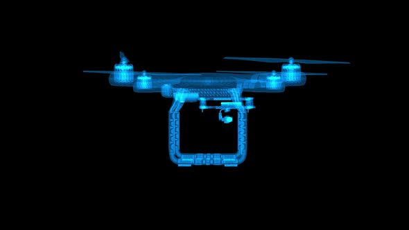Quadcopter Hologram alt