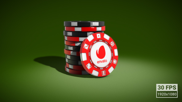 Casino Chips Logo Reveal