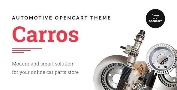 Carros — Car Parts OpenCart Theme