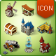 Isometric Game Icons - Medieval Buildings Set - GraphicRiver Item for Sale