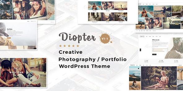Diopter - Creative Responsive Photography / Portfolio WordPress Theme