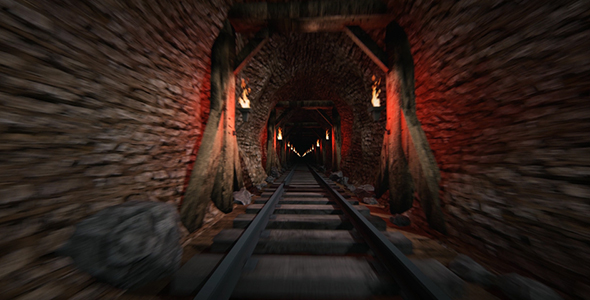 Railway Track In An Old Building alt