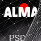Alma - Simple & Creative Landing Page PSD Template - ThemeForest Item for Sale