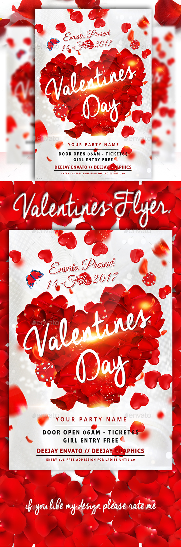 Valentines Day Flyer - Template