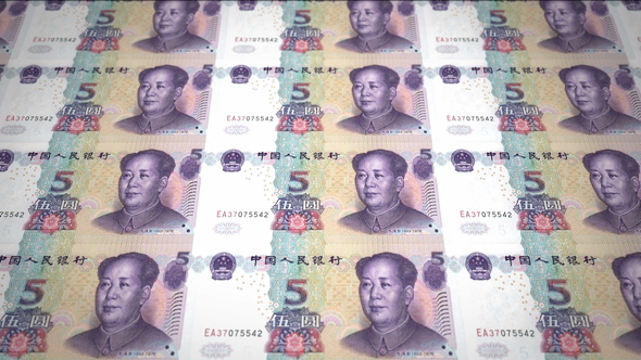 Banknotes of Five Renminbi Chinese