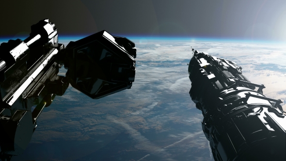 International Space Station Orbiting Earth alt