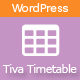 Tiva Timetable For Wordpress - CodeCanyon Item for Sale