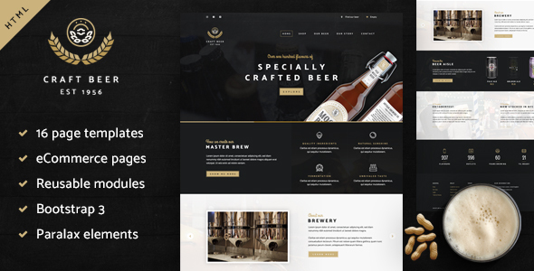 Craft Beer Nation HTML Template