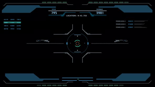 HUD UI Futuristic Screen Element Virtual Reality Template