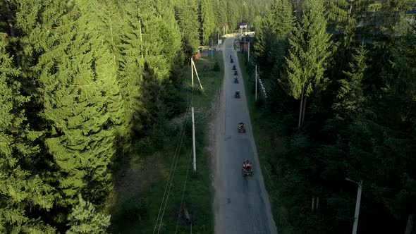 ATV Riding Attraction Overhead Aerial View